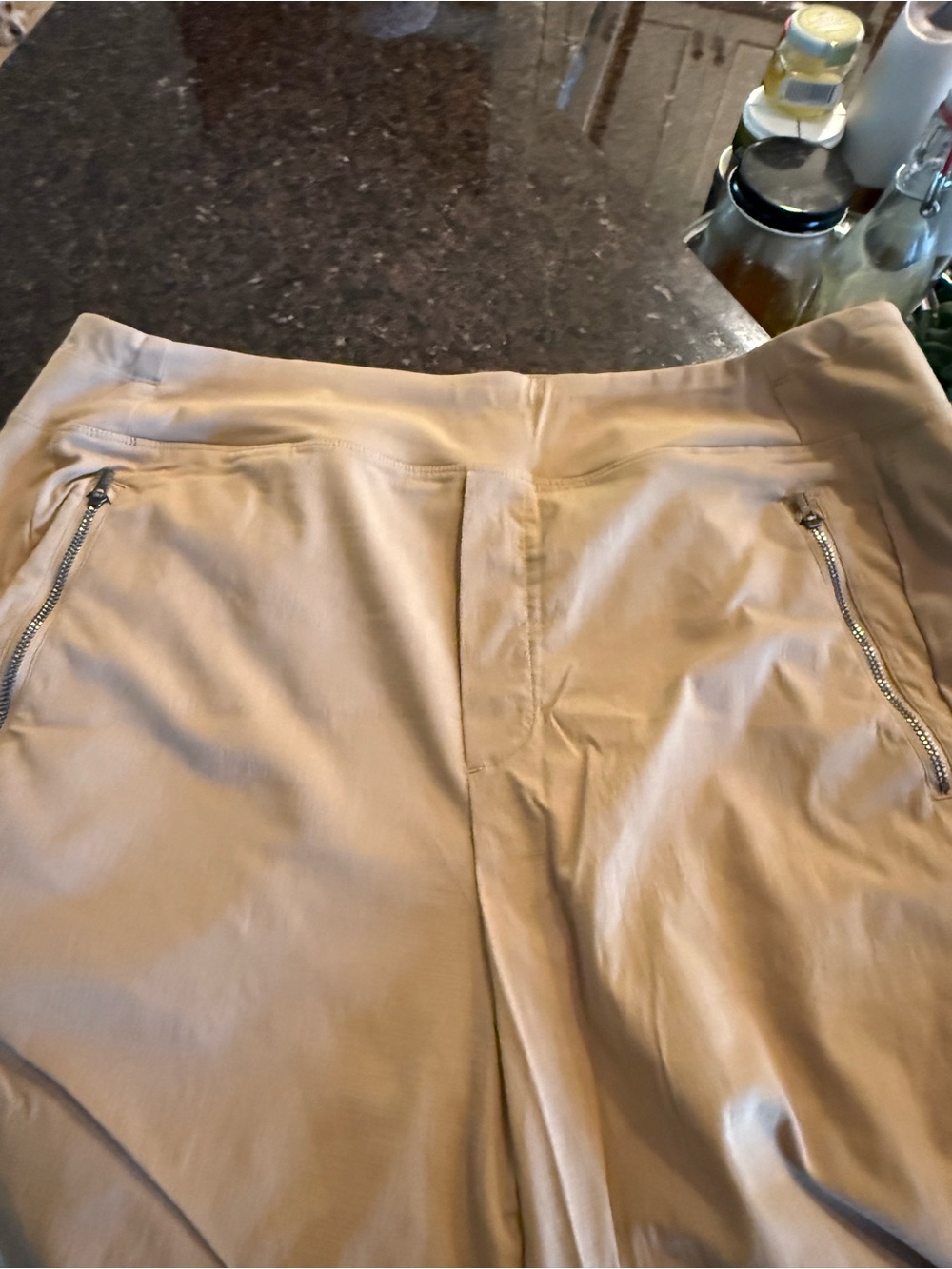 Athleta Women's Light Tan Ankle Performance Pants - Like New!